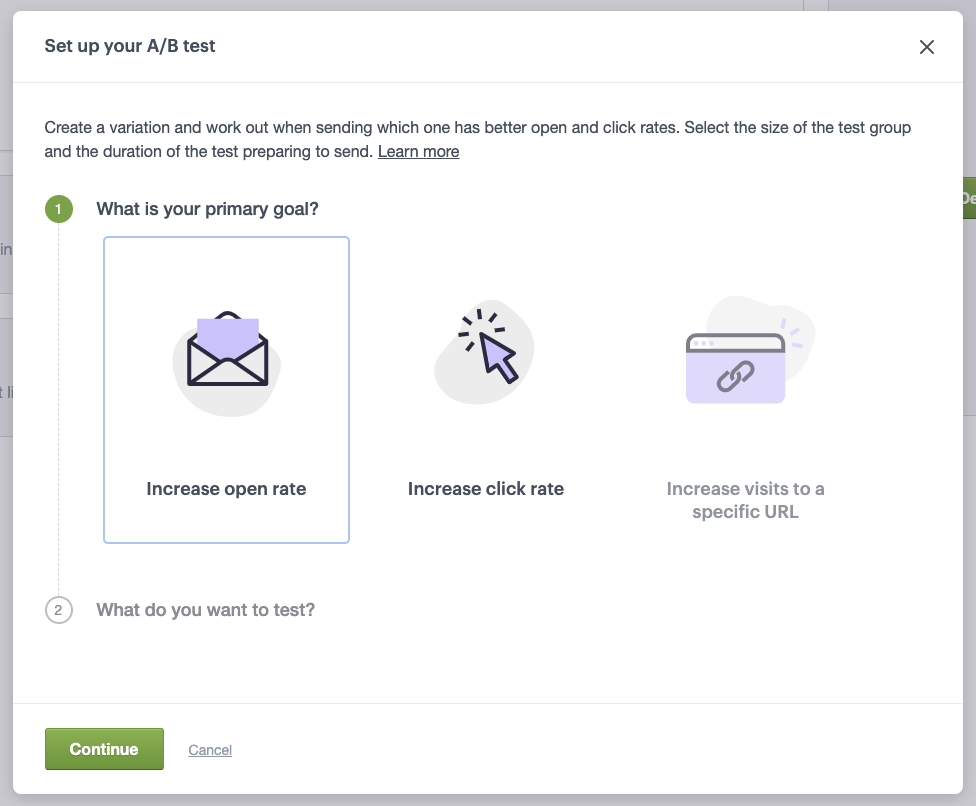 A/B test your email campaigns