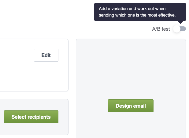 A/B test your email campaigns