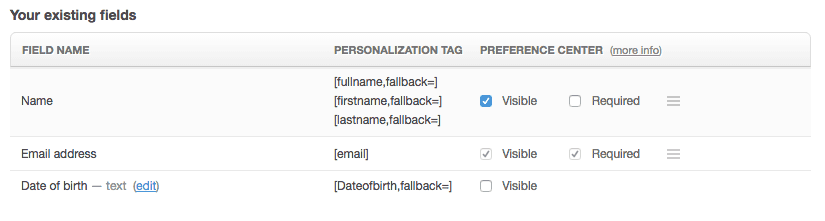 Create custom fields for first and last names