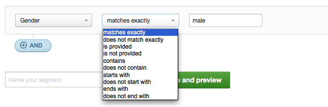 Building a rule based on Gender custom field